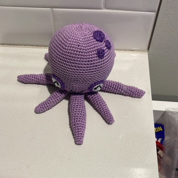 Hand Crafted Octopus 🐙 Amigurumi Crochet Doll Toy Figure Ocean Sea Water - Picture 3 of 12